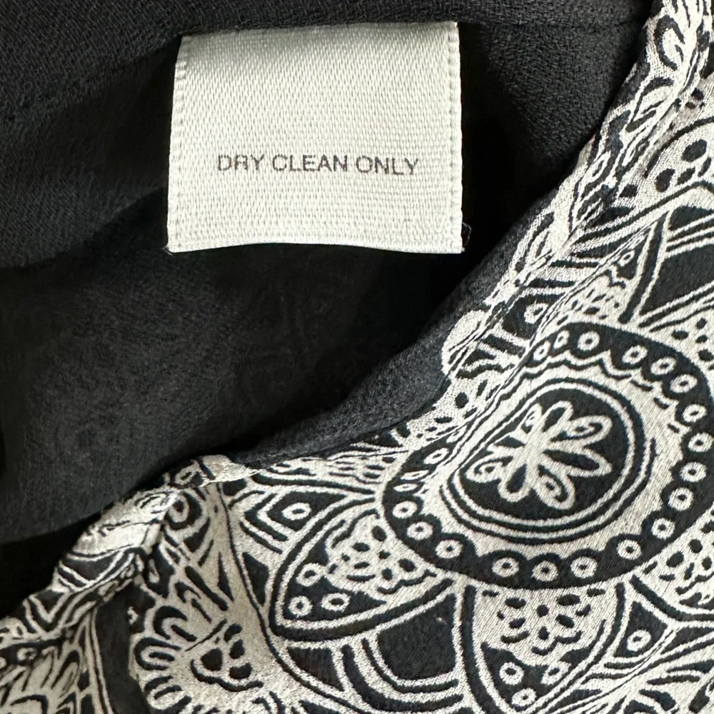 White House‎ Black Market 100% Silk boho flowy skirt, sz 2, GUC